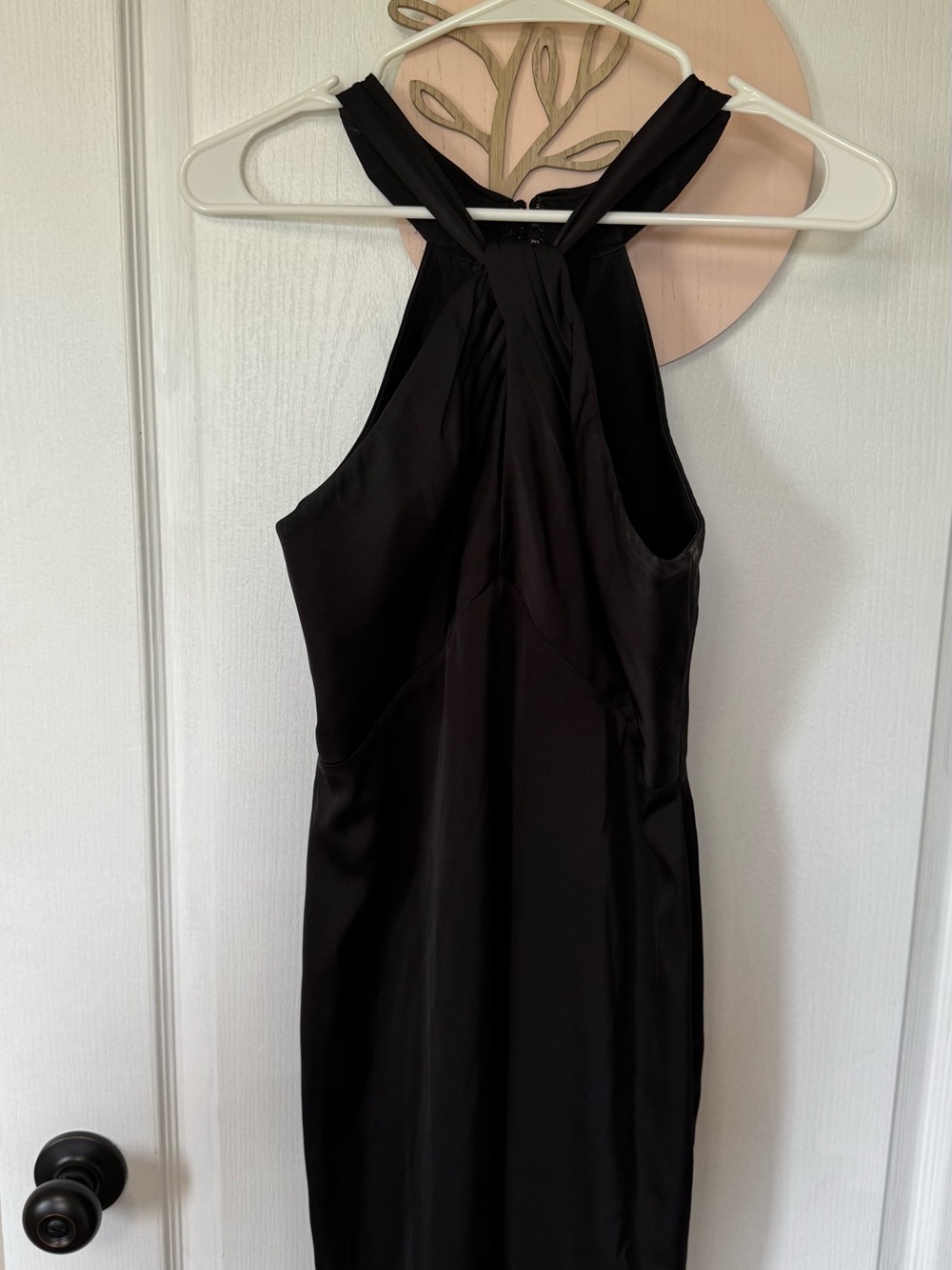 Azazie Black Halter Maxi Dress